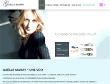 Tablet Screenshot of gaellesavary.com